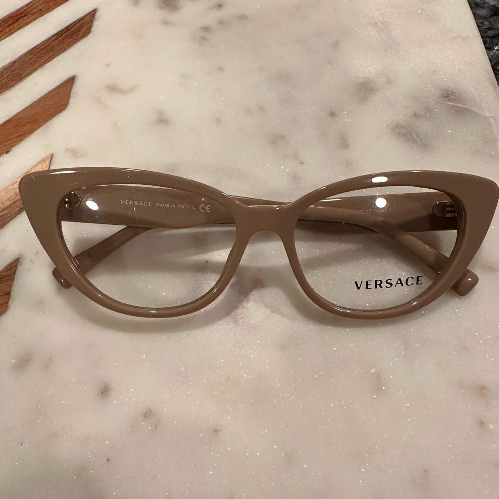 Versace Nude cat eye prescription eyeglasses frames, NWT